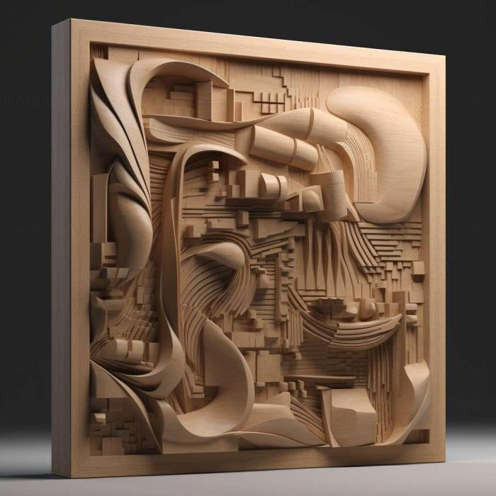 نموذج ثلاثي الأبعاد لآلة CNC 3D Art 